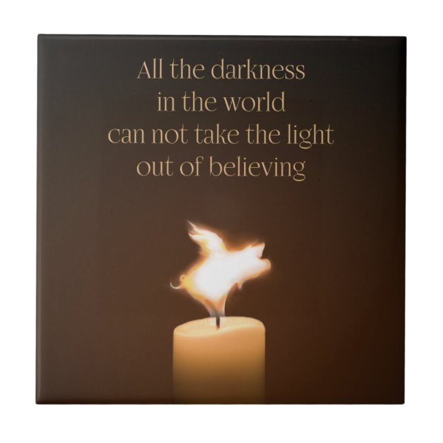 Flying Pig Candle Flame Tile (Front)