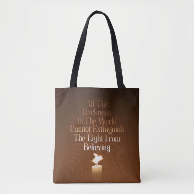 Flying Pig Candle Flame Tote Bag (Front)