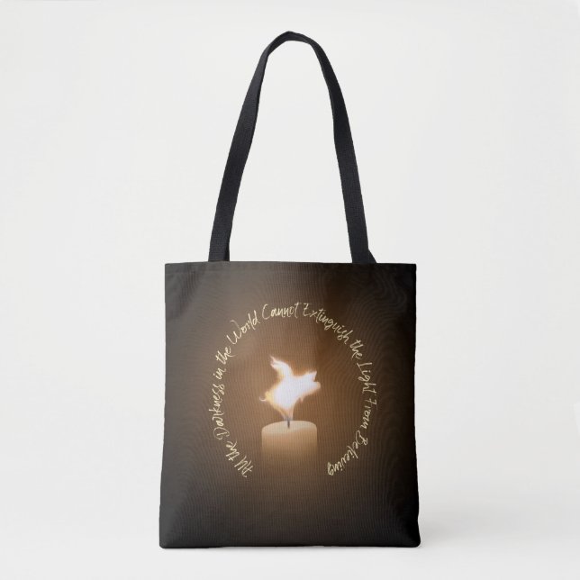 Flying Pig Candle Flame Tote Bag (Front)