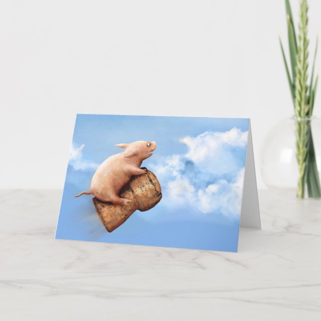 Flying pig Card (Front)