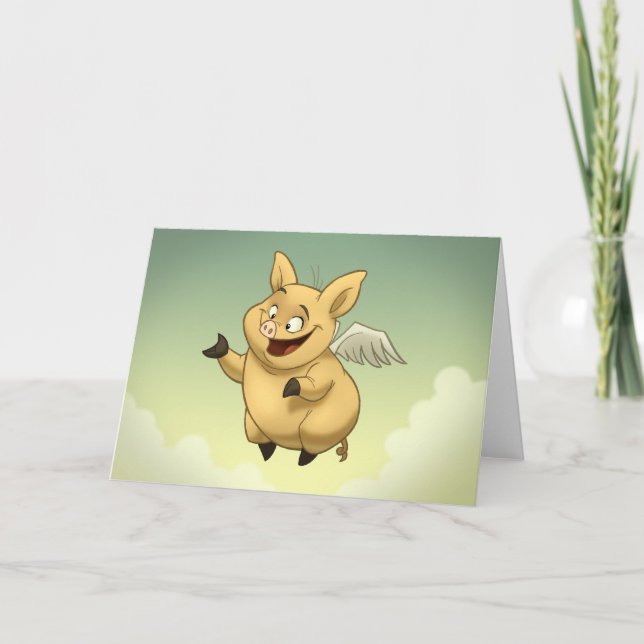 Flying Pig Card (Front)