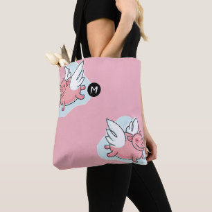 Flying Pig Chinese Year 2019 Monogram Choose Tote Bag