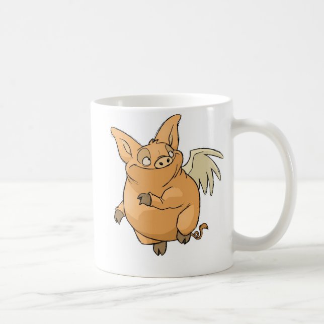 Flying Pig Coffee Mug (Right)