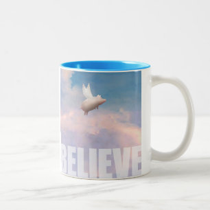 flying pig coffee mug