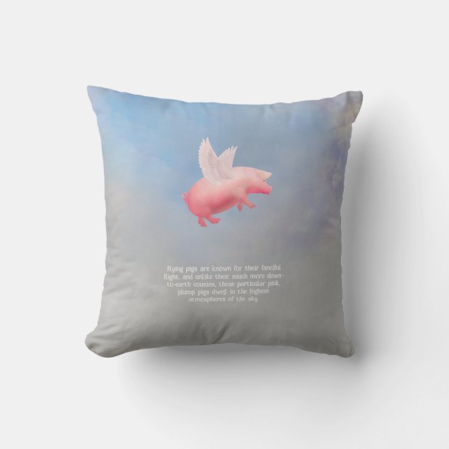 Flying Pig Cushion (Front)