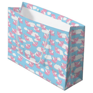 Flying Pig Cute 1st Birthday Gift Bag
