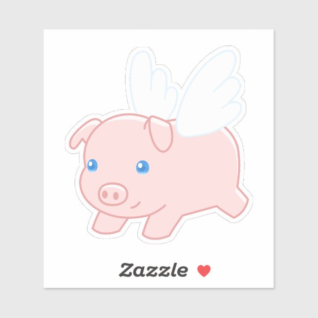 Flying Pig - Cute Piglet with Wings (Sheet)