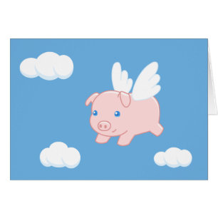 Flying Pig - Cute Piglet with Wings