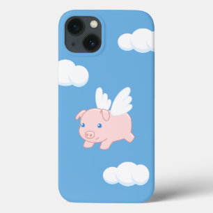Flying Pig - Cute Piglet with Wings iPhone 13 Case