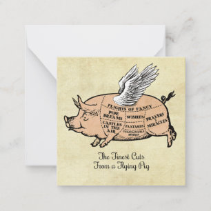 Flying Pig Cuts Card