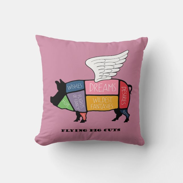 flying pig cuts cushion (Front)