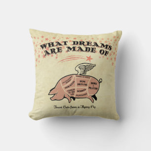 Flying Pig Cuts Cushion