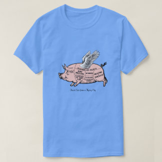 Flying Pig Cuts Diagram T-Shirt