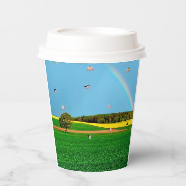 Flying Pig Farm Paper Cup (Front)