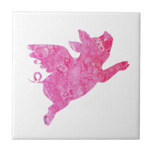 flying pig gifts, loves pigs, Flying Pig Ceramic Tile