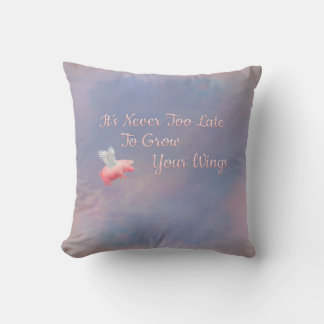 Flying Pig-Grow Your Wings Cushion