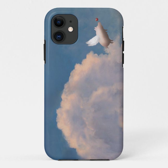 flying pig iphone case (Back)