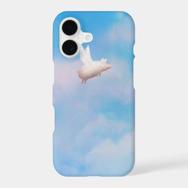 flying pig iphone case (Back)