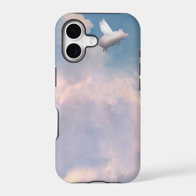 flying pig iphone case (Back)