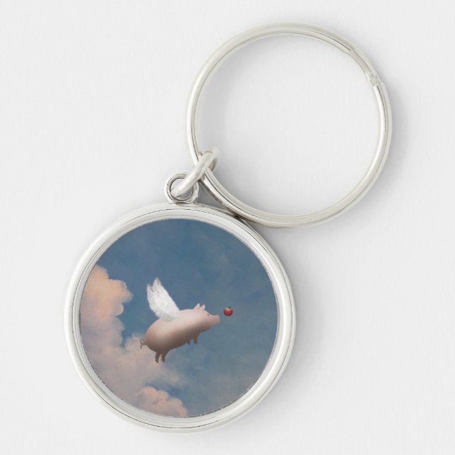 flying pig keychain (Front)