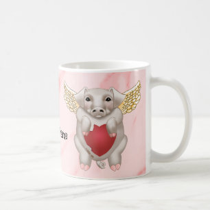 Flying Pig Love mugs