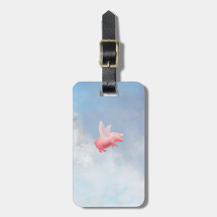 Flying Pig Luggage Tag