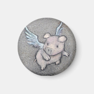 flying pig magnet