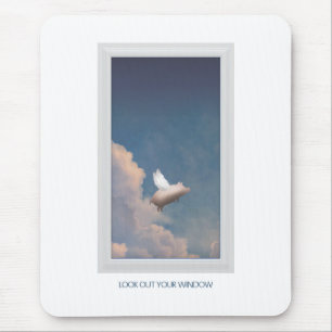flying pig mousepad