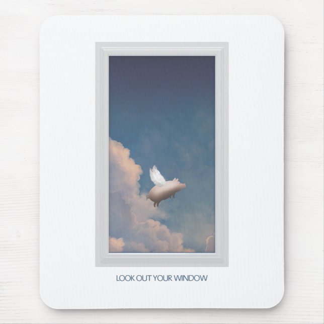 flying pig mousepad (Front)