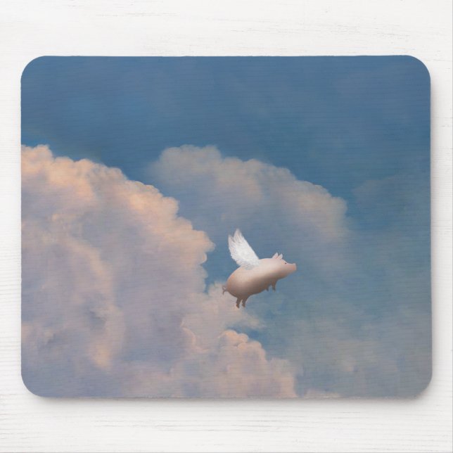 flying pig mousepad (Front)