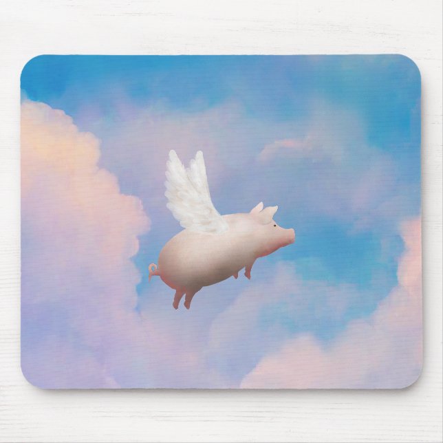 flying pig mousepad (Front)