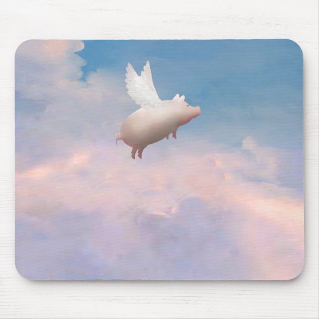 flying pig mousepad (Front)