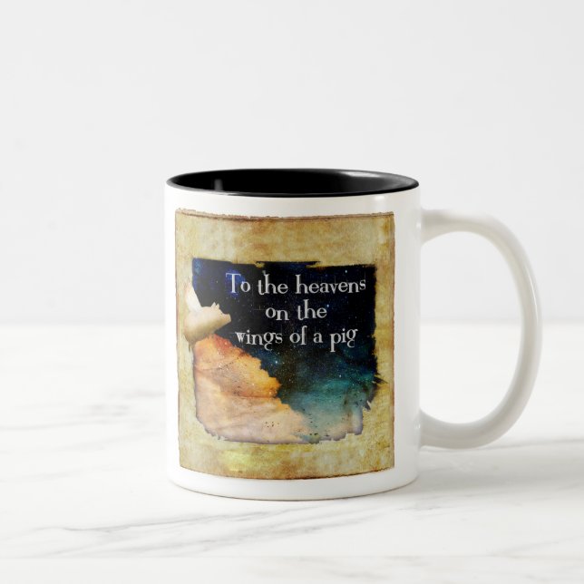 flying pig mug (Right)