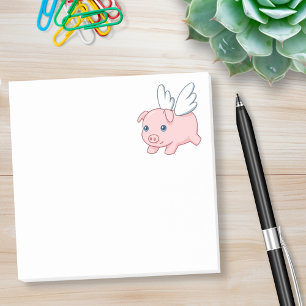 Flying Pig - Piglet with Wings Post-it Notes