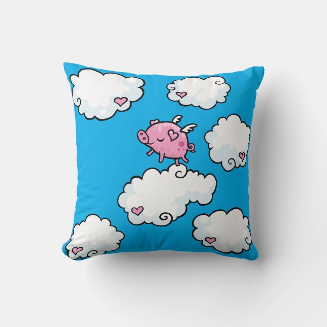 Flying Pig Pillow (Front)