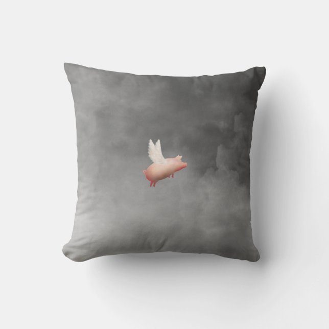 flying pig pillow (Front)