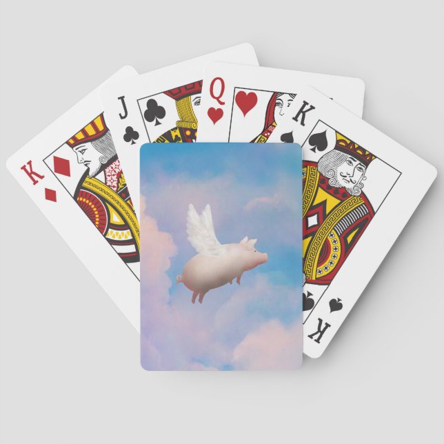 flying pig playing cards (Back)