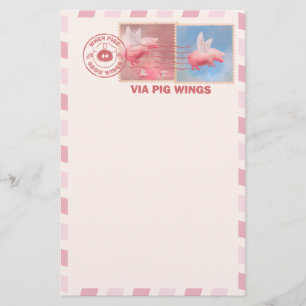 Flying Pig Postage Stationery