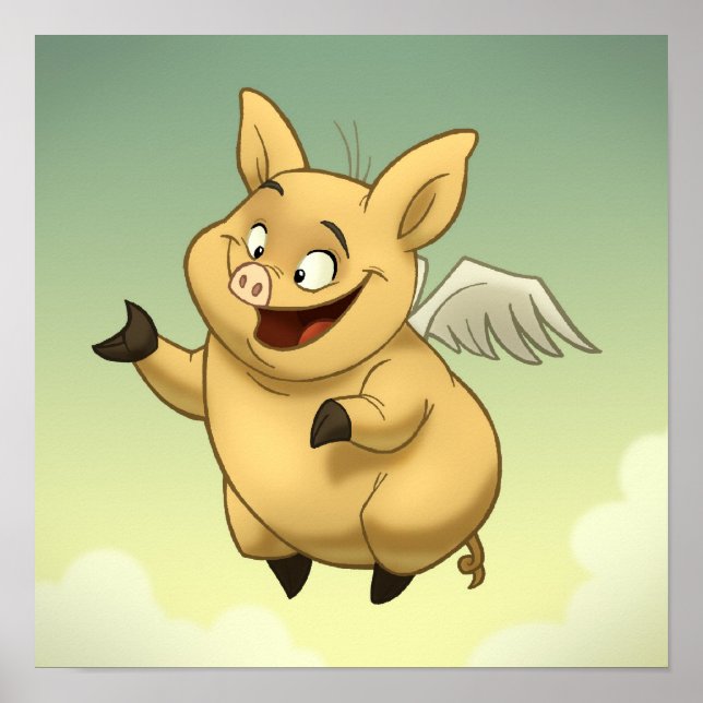 Flying Pig Poster (Front)