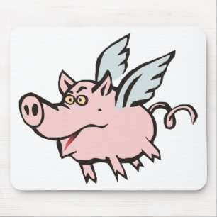 flying pig Sau flying Mouse Pad