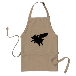 Flying Pig Silhouette Standard Apron