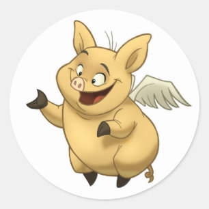 Flying Pig Stickers