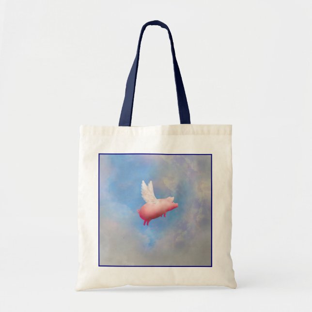 Flying Pig Tote Bag (Front)