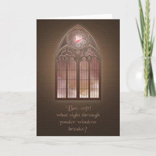 Flying Pig-What sight through yonder window Card