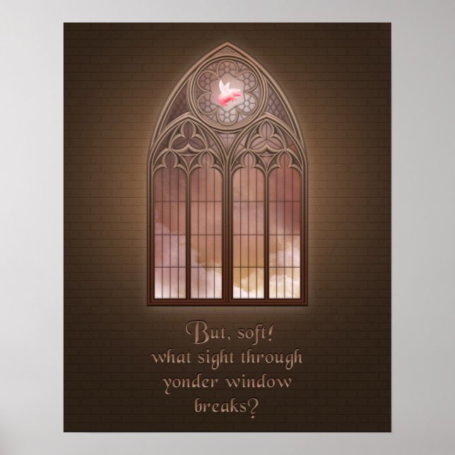 Flying Pig-What sight through yonder window Poster (Front)