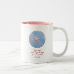 Flying Pig What Sight Through Yonder Window Two-Tone Coffee Mug