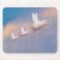flying pig with flying piglets