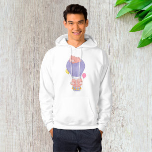 Flying Piggies in Hot Air Balloon Hoodie