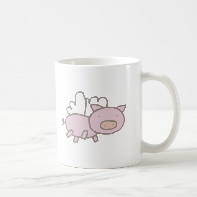 Flying Piggy Coffee Mug (Right)