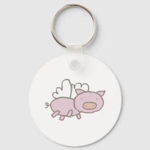 Flying Piggy Key Ring
